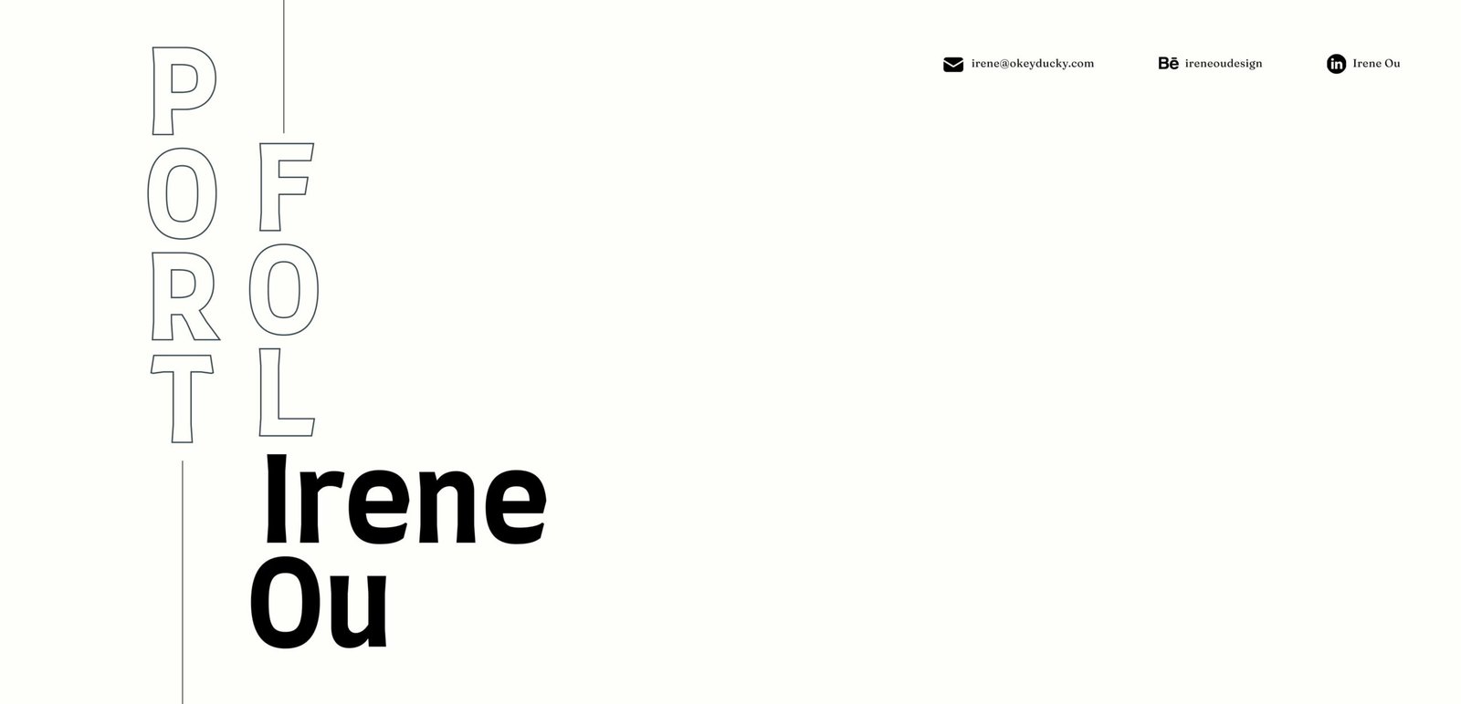 Irene Ou Portfolio Cover